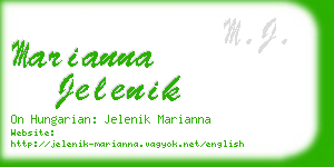 marianna jelenik business card